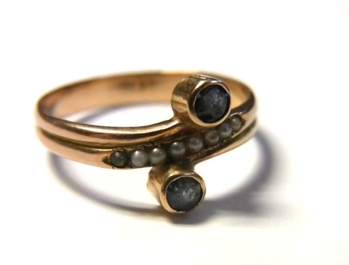 585 gold ring mit saphiren - gold,
