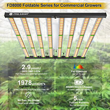 Phlizon 8000w Full Spectrum Dimmable Grow Light Hydroponics w/Samsung LM281B LED