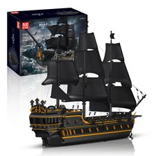 Mould King 13186 Black Pearl Piratenschiff Klemmbausteine Bausatz Spielzeug STEM