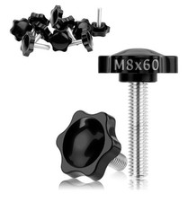 M8x60 mm / 10Stück /Sterngriffschraube Sternkopfschraube Rändelschraube