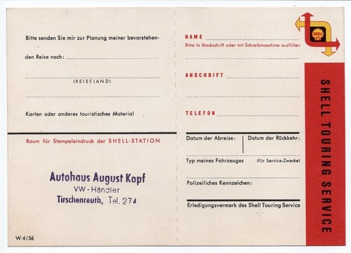 Postkarte shell touring - postkarte,
