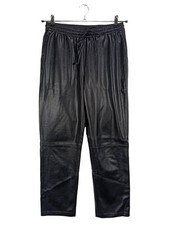 MRS & HUGS Kunstlederhose Damen Hose Gr. DE 36 schwarz Glanz-Optik