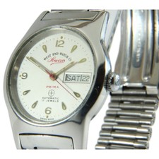 West End Watch Co. Sowar Prima Automatik K5021 | Swiss Made Vintage Uhr 34mm 17