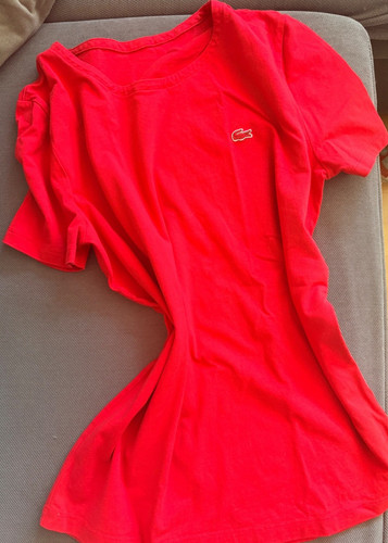 Shirt lacoste damen - m38, rot