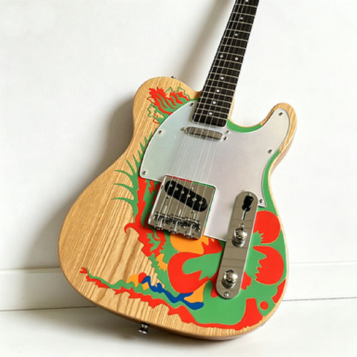 Gitarre farbige graffiti - e-gitarre,,