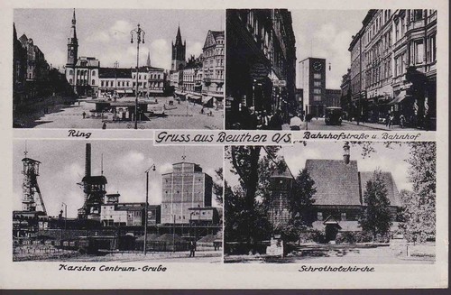 Beuthen gruss aus 27 9 - ak/beuthen,,