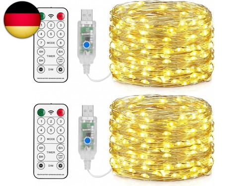 15m draht micro - micro, lichterkette