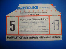 84/85 Ticket 1. FC Köln Fortuna Düsseldorf Eintrittskarte Sammler Bundesliga