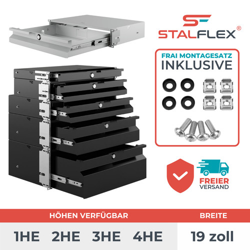 Rack schublade 1 - 19",