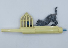 vintage Ziehpfeife Vogel Katze