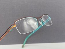 Davidoff Brille Damen Braun eckig 93009 Halbrand Türkis  NP:185€