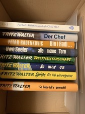 8 tolle Fußball-Bücher Konvolut 8 Bücher Seeler, Walter, Radenkovic WM 1962