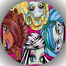 Tortenaufleger Geburtstag Party Tortenbild Fondant - Oblate Monster High P2