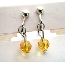 Ohrclips silberf Acrylperle