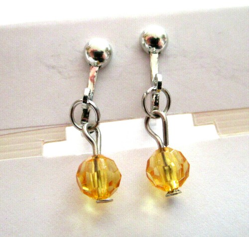 Ohrclips silberf acrylperle - ohrclips,