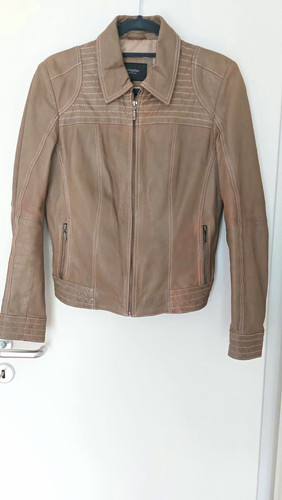 Manguun damen lederjacke taupe - damen,