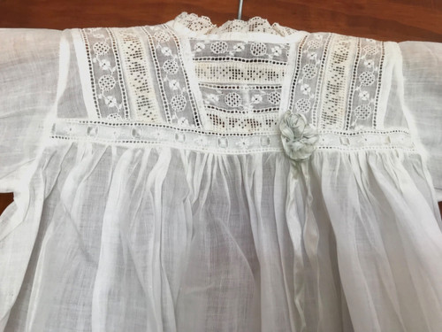 Antikes taufkleid musselin - taufkleid,