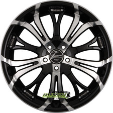 Barracuda Tzunamee mattblack-polished 7.5x17 ET35 - LK4/100 ML73.1 Felge Alu