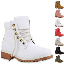 Damen Stiefeletten Camouflage