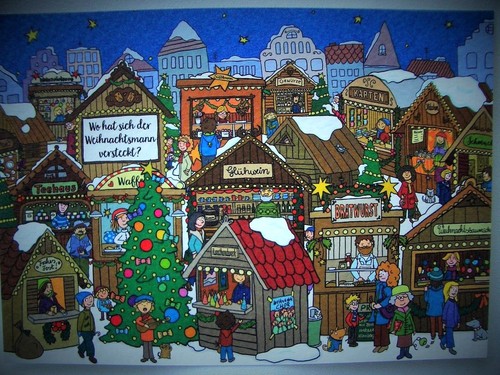 Weihnachten*Rate&Such*Postkart