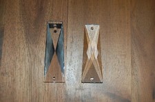 2 x  Swarovski 8450 30%PbO Bleikristall Behang 52x18mm für Kronleuchter, Lüster