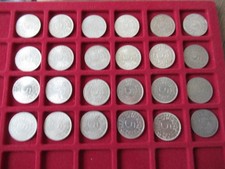 24 x 5 DM Münzen, Silberadler ss/stgl - 6 Jahre je DFGJ 1951,65,66,67,69,74