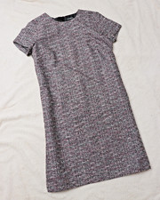 Meliertes Esprit Boucle Kleid