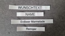 Etiketten 4x Wunsch Text Namen