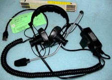  Bundeswehr SENNHEISER SIEMENS Sprechsatz Kopfhörer Mikrophon Flugzeug Headset Y