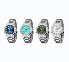 Pagani Design PD-1728 Automatik Herrenuhr Saphirglas Edelstahl Silber NEU