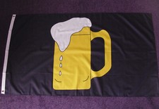 Fahne BIERKRUG 1,5 x 0,9 m 2 Ösen Flagge Bierfahne Bierglas Party NEU! # F104