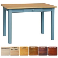 Blau esstisch mit schublade - blau,
