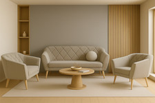 Couchgarnitur Beige GLORIA