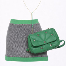 ZARA Minirock Damen S Chevron