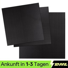 Carbon Platte 3mm / CFK Kohlefaser / Voll Carbon / Größe wählbar