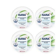 4 x lsana Feuchtigkeitspflege