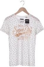 Superdry T-Shirt Damen Shirt Kurzärmliges Oberteil Gr. EU 38 Weiß #cro3w45