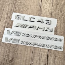 Für Mercedes Benz GLC43 AMG V6 KOMPRESSOR Schriftzug Embleme Aufkleber Logo Auto
