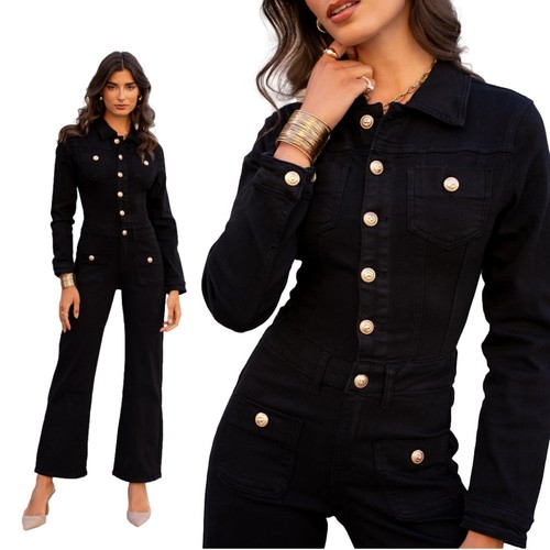 Denim overall push - overall, damen