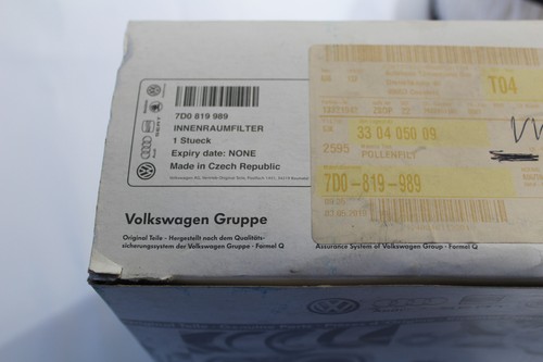 Innenraumfilter bj - vw, t4