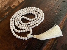 Mala Kette - Howlith - NEU - Buddha - Yoga - Schmuck - NEU - Halskette - Kette!!