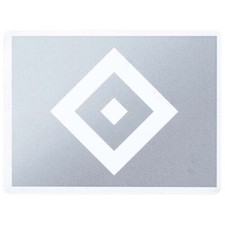 HSV Aufkleber Raute silber transparent Hamburger SV Logo HSV Auto Fanartikel