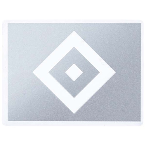 Hsv aufkleber raute silber - hsv,
