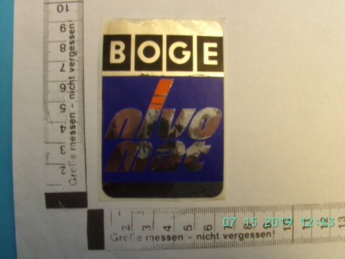 Aufkleber boge nivomat - boge,