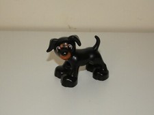 Lego Duplo Tier Hund schwarz Polizei Hund