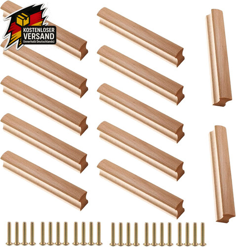 Möbelgriffe holz stück - möbelgriffe, 12
