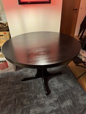 Ess-oder Konferenztisch, rund 110cm, ausziehbar auf 110cm/148cm