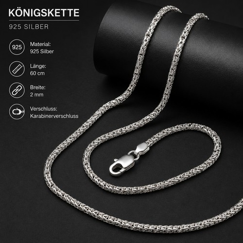 Königskette silber 925 60cm - königskette,