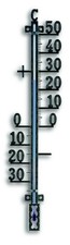 TFA Dostmann Innen/Außenthermometer Metall rostfrei 42cm