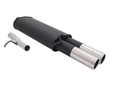 NOVUS Sportauspuff Endschalldämpfer 2x76mm passend für VW PASSAT 3B/3BG